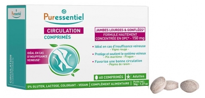Puressentiel Circolazione Gambe Pesanti & Gonfie 60 Compresse
