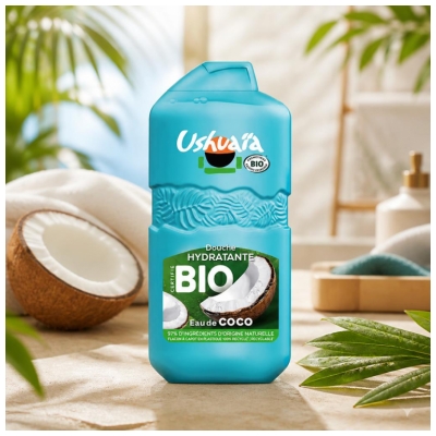 Ushuaïa Doccia Idratante Acqua di Cocco Bio 280 ml