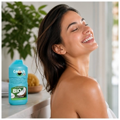 Ushuaïa Feuchtigkeitsspendendes Duschgel Bio-Kokoswasser 280 ml