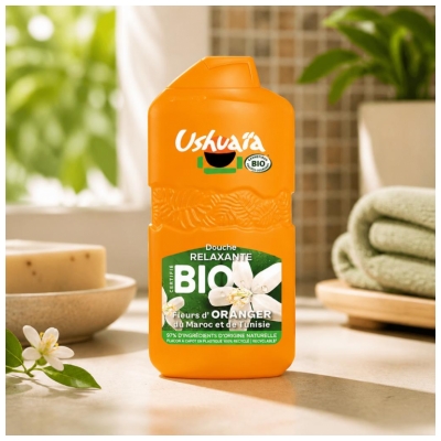 Ushuaïa Douche Relaxante Fleurs d'Oranger Bio 280 ml