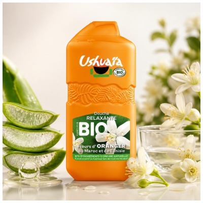 Ushuaïa Douche Relaxante Fleurs d'Oranger Bio 280 ml