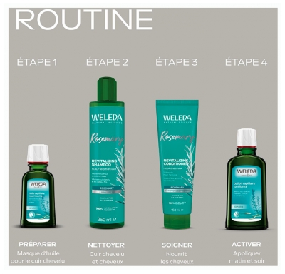 Weleda Shampoing Revitalisant au Romarin 250 ml
