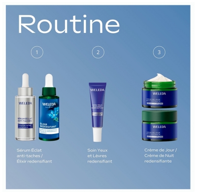 Weleda Soin Yeux & Lèvres Redensifiant Gentiane Bleue et Edelweiss 10 ml
