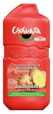 Ushuaïa Șampon Gel de Duș Revigorant cu Ghimbir 280 ml
