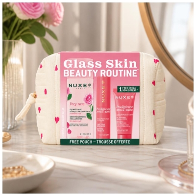 Nuxe Trousse Glass Skin Beauty Routine
