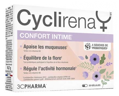 3C Pharma Cyclirena Confort Intime 30 Gélules