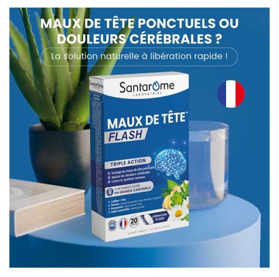 Santarome Maux de Tête Flash 20 Comprimés