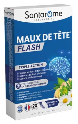 Santarome Maux de Tête Flash 20 Comprimés