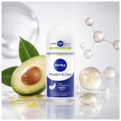 Nivea Protect & Care 72H Anti-perspirant Roll-On Deodorant 50 ml