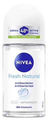 Nivea Fresh Natural O2 Deodorant Protection 48H Roll-On 50 ml