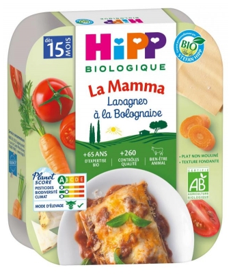 HiPP La Mamma Lasagne à la Bolognaise od 15 Miesiąca Organic 250 g (najlepiej spożyć przed 16.09.2026)