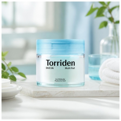 Torriden Dive In Multi Pad Tonings- og Beroligende Hyaluronsyre 80 Stk.