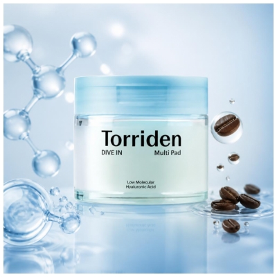 Torriden Dive In Multi Pad Tonings- og Beroligende Hyaluronsyre 80 Stk.