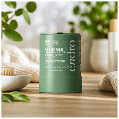 Endro Desodorante en Barra 48 H Frescor Vegetal Recarga Bio 50 g