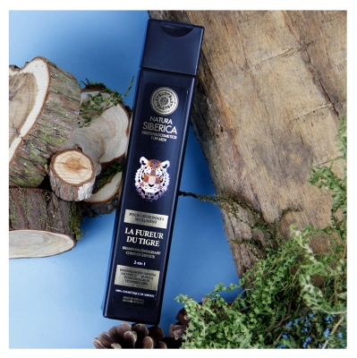 Natura Siberica Mand Tigerens Raseri Energi-givende Shampoo til Krop og Hår 250 ml
