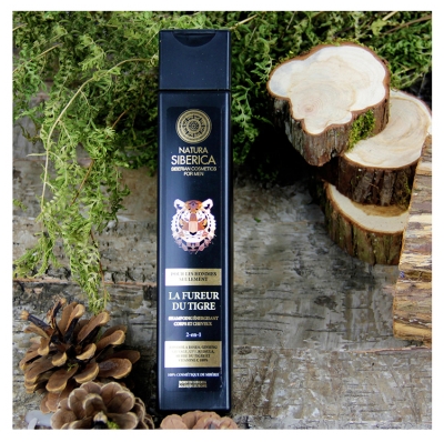 Natura Siberica Mand Tigerens Raseri Energi-givende Shampoo til Krop og Hår 250 ml