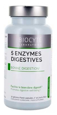 Biocyte 5 matsmältningsenzymer 30 kapslar