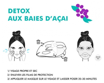 Inuwet Fruit Collection Masque Visage Anti-Pollution Baies d'Acaï 30 ml