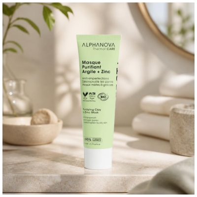 Alphanova Thermal Care Perfect + Masque Purifiant Argile + Zinc Bio 50 ml