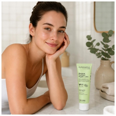 Alphanova Thermal Care Perfect + Masque Purifiant Argile + Zinc Bio 50 ml