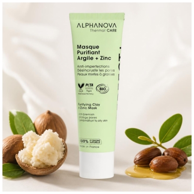 Alphanova Thermal Care Perfect + Masque Purifiant Argile + Zinc Bio 50 ml