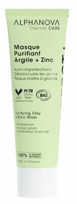 Alphanova Thermal Care Perfect + Reinigende Maske Tonerde + Zink Bio 50 ml