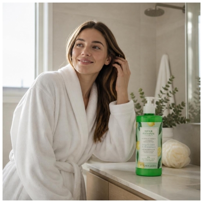 Trésor Botanique Creamy Shower Gel Mediterranean Sage & Lemon 1 L