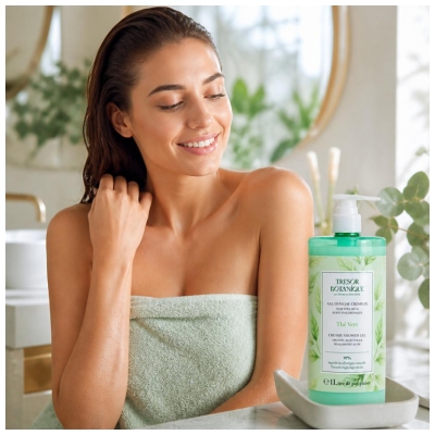 Trésor Botanique Creamy Shower Gel Green Tea 1 L