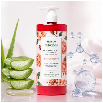Trésor Botanique Gel Doccia Cremoso Rosa Mosqueta 1 L