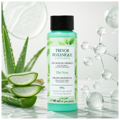 Trésor Botanique Cremiges Duschgel Grüner Tee 80 ml