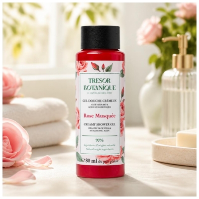 Trésor Botanique Creamy Shower Gel Rosehip 80 ml