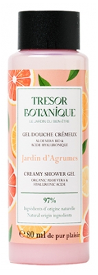 Trésor Botanique Gel Douche Crémeux Jardin d'Agrumes 80 ml