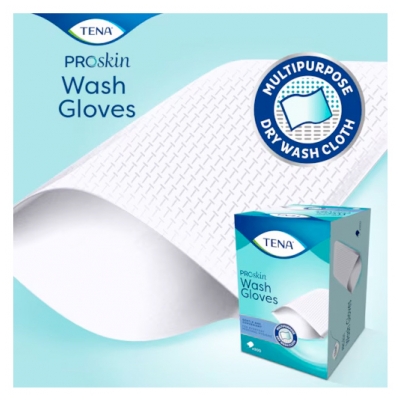 Tena ProSkin Wash Glove 200 Gants de Toilette