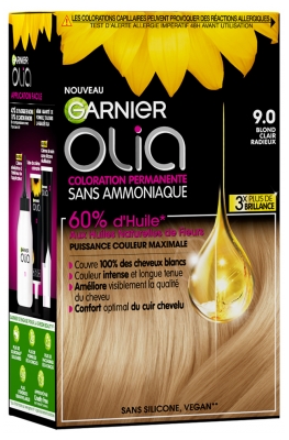 Garnier Olia Ammonia-Free Permanent Hair Colour 120 g - Hair Colour: 9.0 Radiant Light Blonde