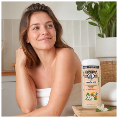 Le Petit Marseillais Extra Jemný Krémový Sprchový Gel Bio Květ Pomerančovníku 650 ml