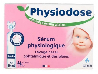 Physiodose Sterilní Fyziologický Roztok 30 Jednodávkových Nádob z Rostlinného Původu 10 ml