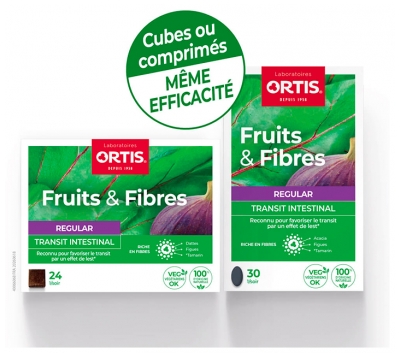 Ortis Fruits & Fibres Regular 30 Comprimés