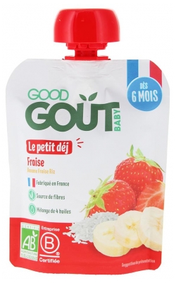 Good Goût Frukost Jordgubb från 6 Månader Ekologisk 70 g (bäst före 27/08/2026)