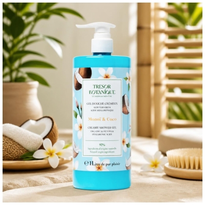 Trésor Botanique Creamy Shower Gel Monoï & Coco 1 L