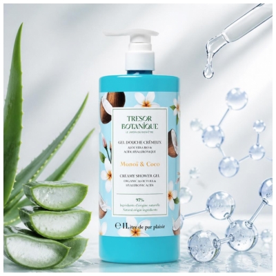 Trésor Botanique Kermainen suihkugeeli Monoï & Coco 1 L