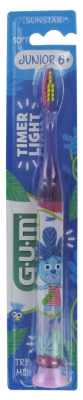 GUM Timer Light Junior 6+ 903 dantų šepetėlis - Spalva: Violetin?
