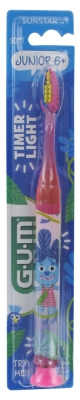 GUM Cepillo de Dientes Timer Light Junior 6+ 903 - Color: Rosa