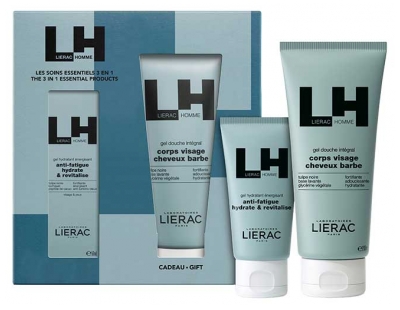 Lierac Homme Energigivande Fuktgel 50 ml + Integral Duschgel 200 ml Gratis