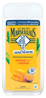 Gel de Duș Extra Blând Le Petit Marseillais Mango Bio & Pasiune 250 ml