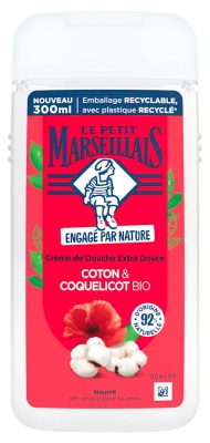Le Petit Marseillais Douche Crème Extra Doux Lait de Coton & Poppy 250 ml