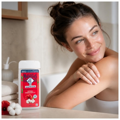 Gel de Duș Extra Delicat Coton & Mac Bio Le Petit Marseillais 250 ml
