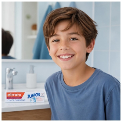 Elmex Junior Anti-Cavity Professional Color Changing Toothpaste 75 ml