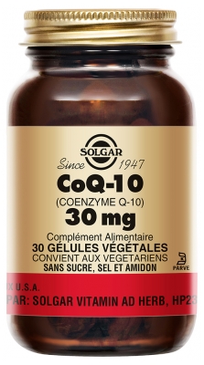 Solgar CoQ-10 30mg 30 Vegetable Capsules