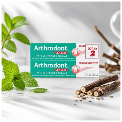 Arthrodont Classic Ikenille Tarkoitettu Hammastahna Pakkaus 2 x 75 ml