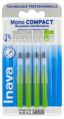 Inava Mono Compact 4 Interdental Brushes - Size: ISO6 2,2mm